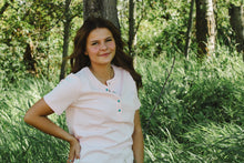 Load image into Gallery viewer, Turquoise Snap T-Shirt - pink
