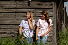 Load image into Gallery viewer, Turquoise Snap T-Shirt - pink
