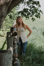 Load image into Gallery viewer, Western Buckle Strapless Top
