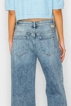 Load image into Gallery viewer, ADJUSTABLE WAISTBAND HIGH RISE BAGGY WIDE JEANS
