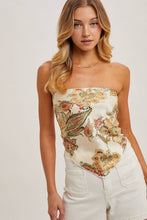Load image into Gallery viewer, Bluivy - PAISLEY SATIN BANDANA TUBE TOP
